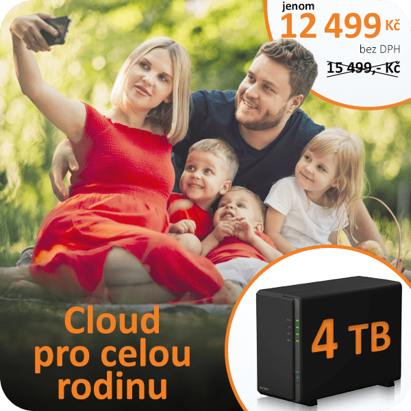 Datové úložiště, domácí úložiště, vlastní cloud, domácí cloud s kapacitou 4TB